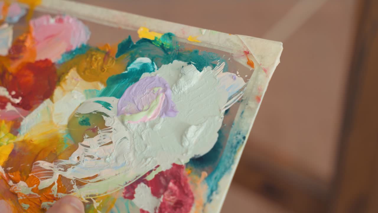 Colorful artist palette